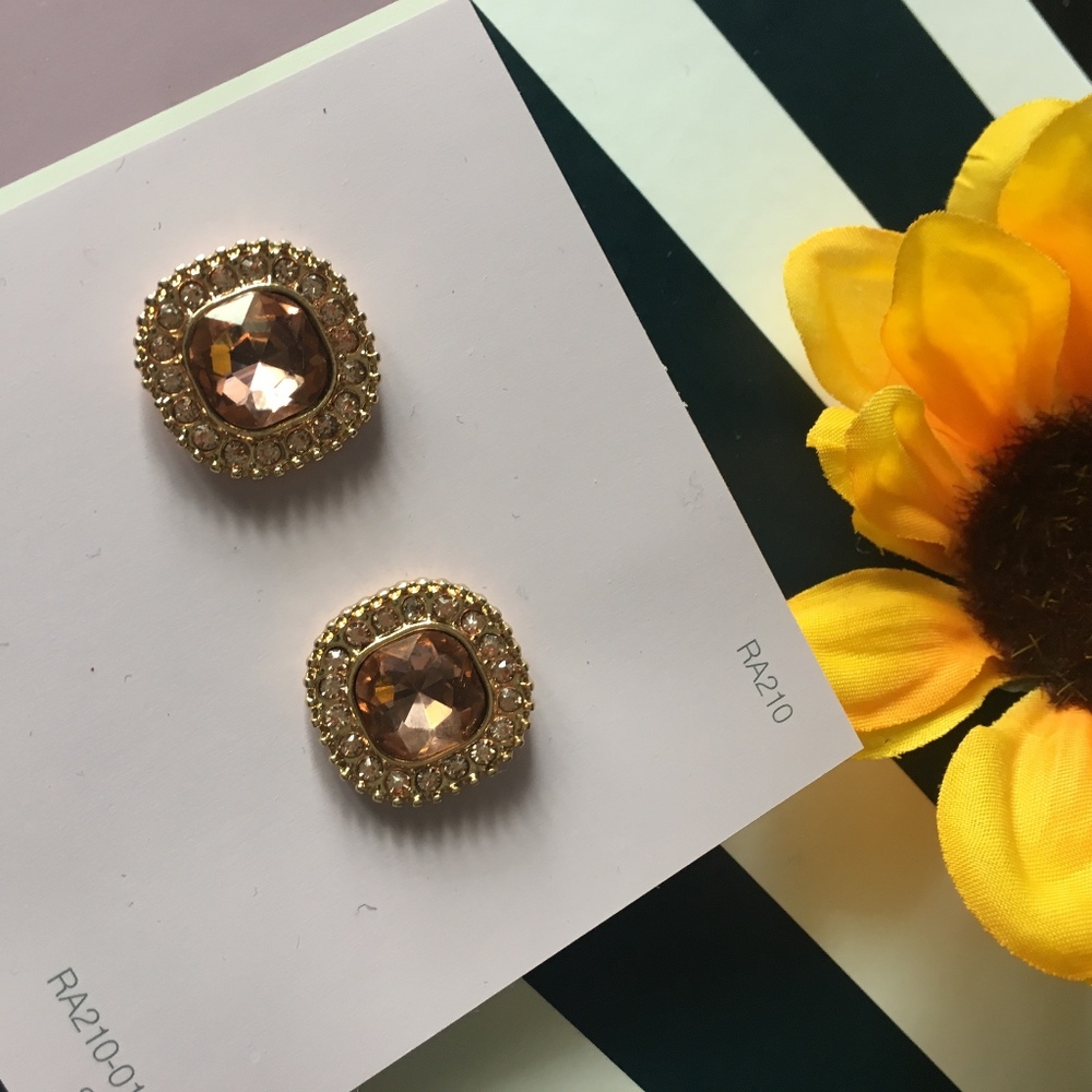 Champagne Cubic Studs